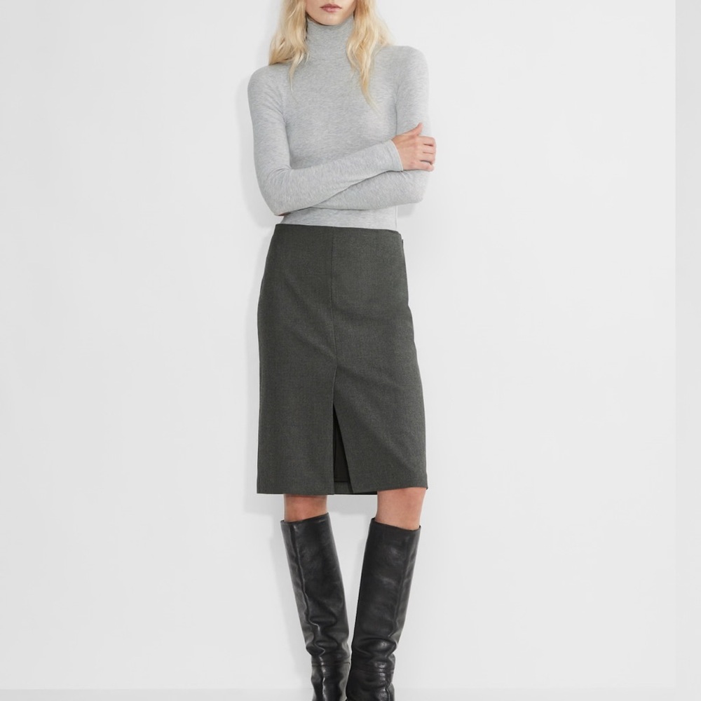 Gray Aritzia Turtleneck Top